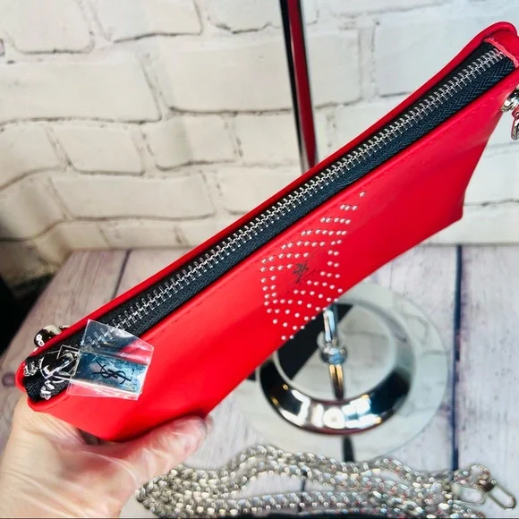 YSL crossbody pouch shoulder bag from the beauty line comes with 2 style chains - Picture 4 of 11